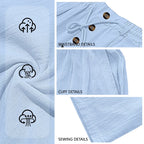 Men's Cotton Linen Blend Drawstring Pants – Loose Straight-Leg Casual Fit