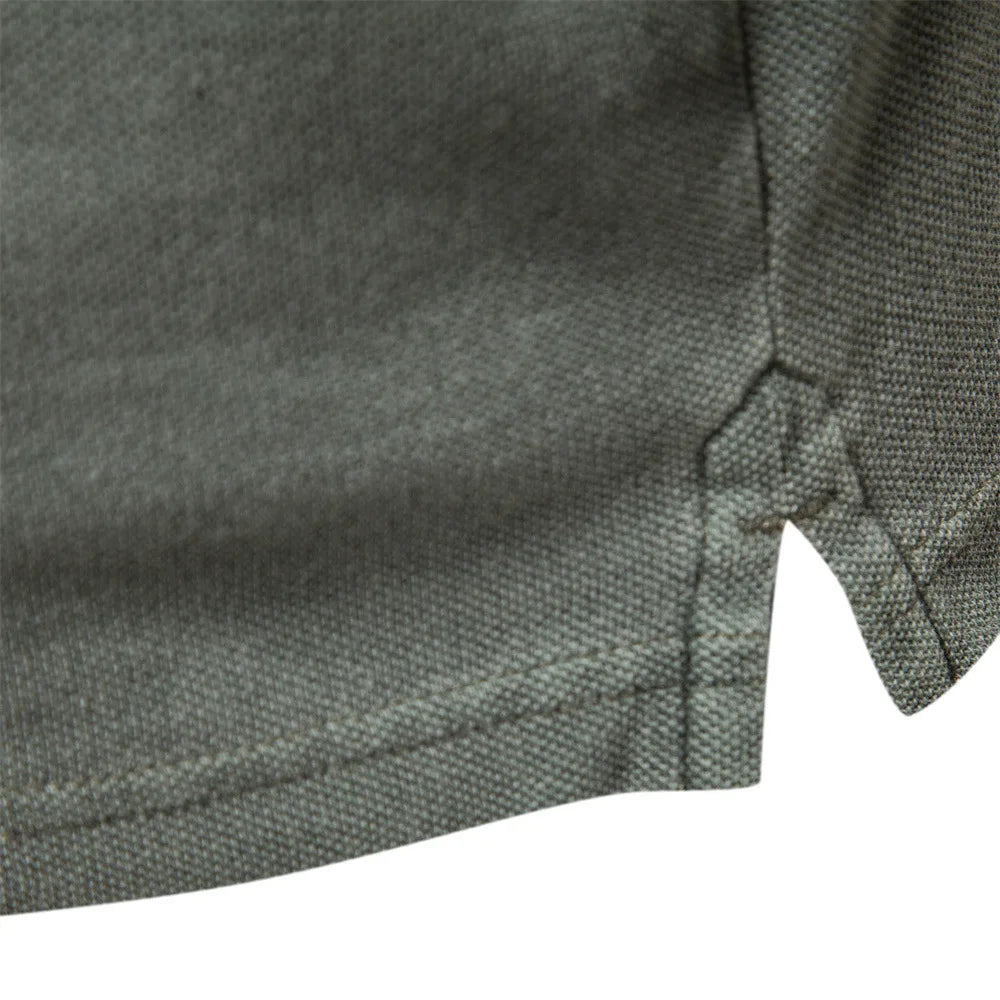 Men's Short Sleeve 100% Cotton Polo Shirt – Breathable Casual Everyday Top