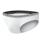 Men's Classic Fit Cotton Blend Briefs Underwear with Supportive Contour Pouch in White