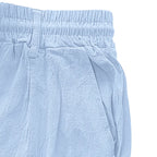 Men's Cotton Linen Blend Drawstring Pants – Loose Straight-Leg Casual Fit