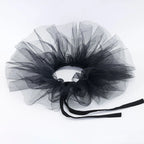 Vintage Victorian Ruffled Mesh Neck Ruff Collar, Detachable Cosplay Accessory