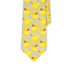 Men's Cartoon Rubber Duck Novelty Necktie – Playful Printed Funny Standard Width by Urban Tendency