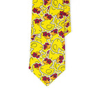 Men's Cartoon Rubber Duck Novelty Necktie – Playful Printed Funny Standard Width by Urban Tendency