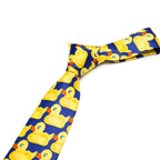 Men's Cartoon Rubber Duck Novelty Necktie – Playful Printed Funny Standard Width by Urban Tendency