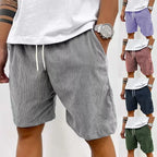 Men’s Casual Corduroy Shorts with Drawstring Waist by Urban Tendency