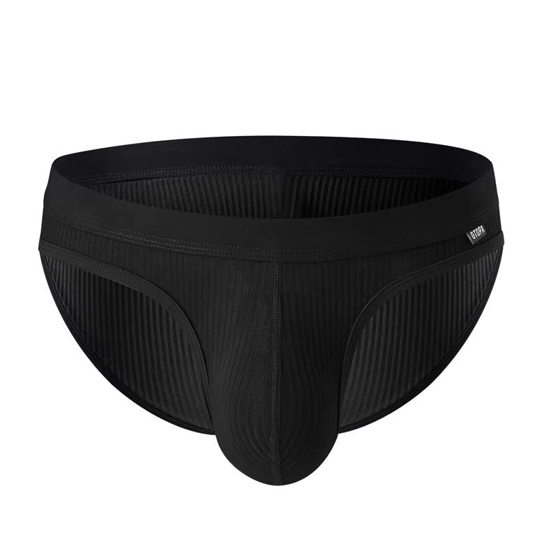 Men's Comfort-Fit Underwear Briefs in Black with Contoured Pouch by Urban Tendency
