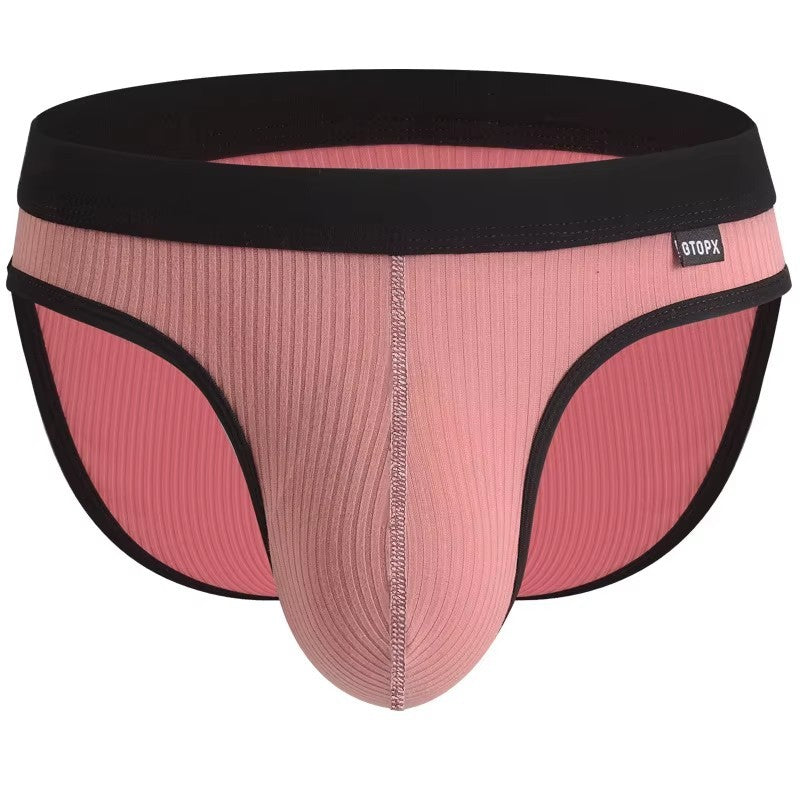 Men's Comfort-Fit Underwear Briefs in Pink with Contoured Pouch by Urban Tendency