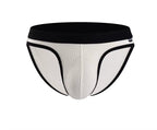 Men's Comfort-Fit Underwear Briefs in White with Contoured Pouch by Urban Tendency