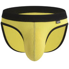 Men's Comfort-Fit Underwear Briefs in Yellow with Contoured Pouch by Urban Tendency