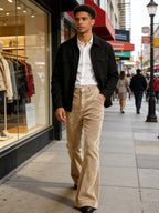 Men's Corduroy Flare Pants – Retro 70s Slant Pocket Style by Urban Tendency