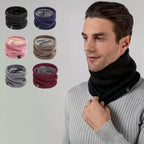 Men's Fleece-Lined Knit Neck Gaiter – Stylish Thick Tube Scarf by Urban Tendency