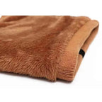 Men's Fleece-Lined Knit Neck Gaiter – Stylish Thick Tube Scarf in Camel by Urban Tendency