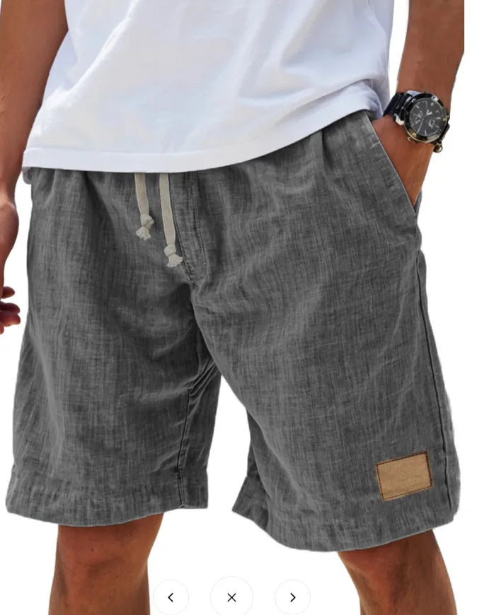 Men’s Loose Fit Drawstring Shorts – Retro Casual Comfort in Dark Gray by Urban Tendency