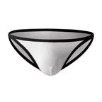 Men's Low-Rise Bikini Briefs Underwear in White by Urban Tendency