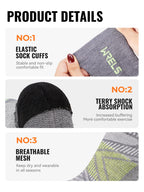 Men’s Merino Wool Blend Hiking Crew Socks – Moisture-Wicking & Cushioned by Urban Tendency