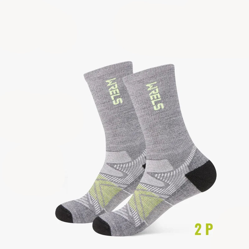 Men’s Merino Wool Blend Hiking Crew Socks – Moisture-Wicking & Cushioned by Urban Tendency
