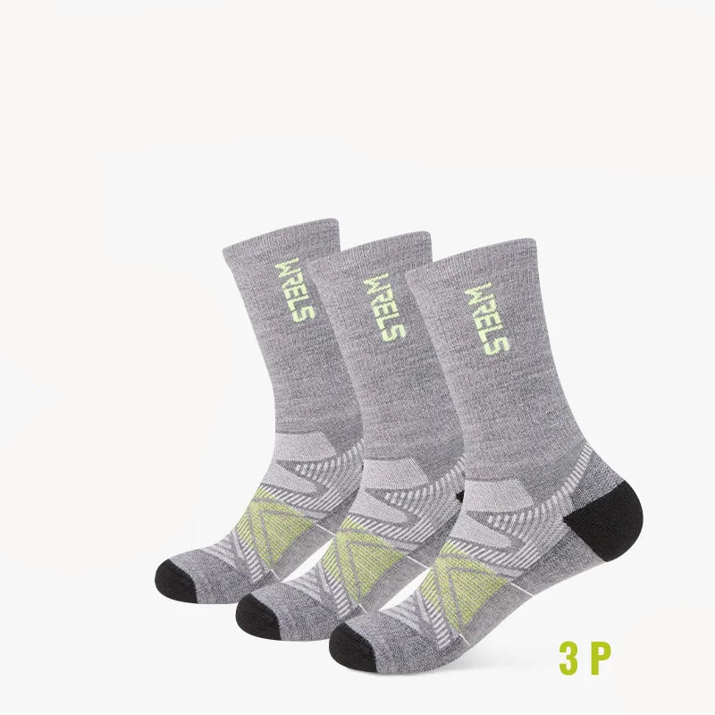 Men’s Merino Wool Blend Hiking Crew Socks – Moisture-Wicking & Cushioned by Urban Tendency
