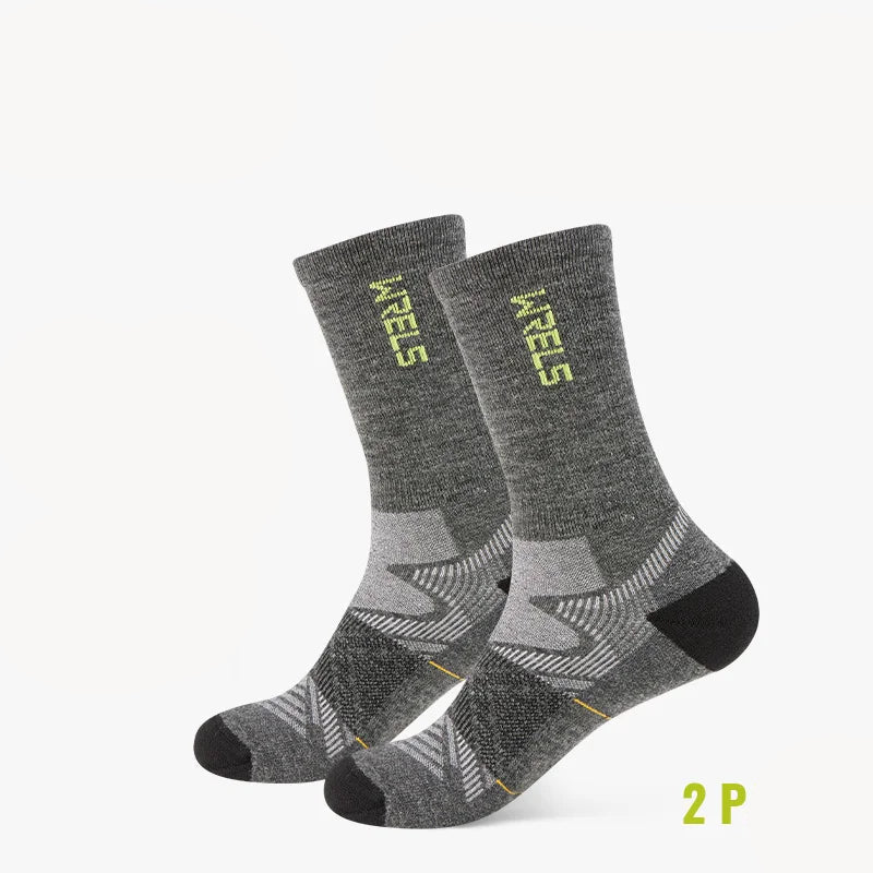 Men’s Merino Wool Blend Hiking Crew Socks – Moisture-Wicking & Cushioned by Urban Tendency