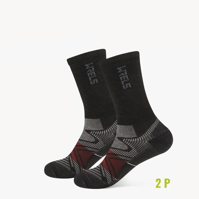 Men’s Merino Wool Blend Hiking Crew Socks – Moisture-Wicking & Cushioned by Urban Tendency