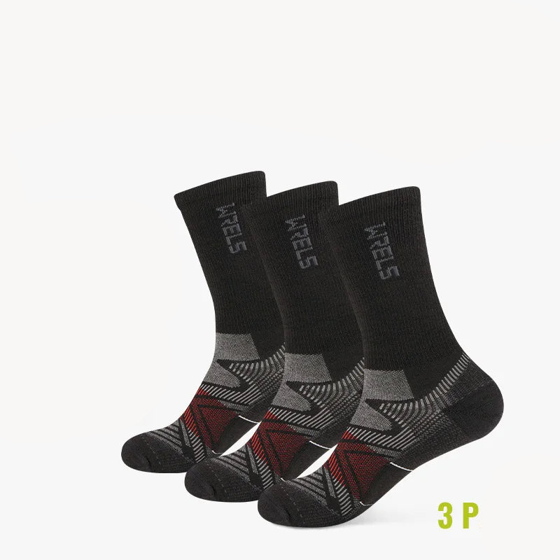 Men’s Merino Wool Blend Hiking Crew Socks – Moisture-Wicking & Cushioned by Urban Tendency