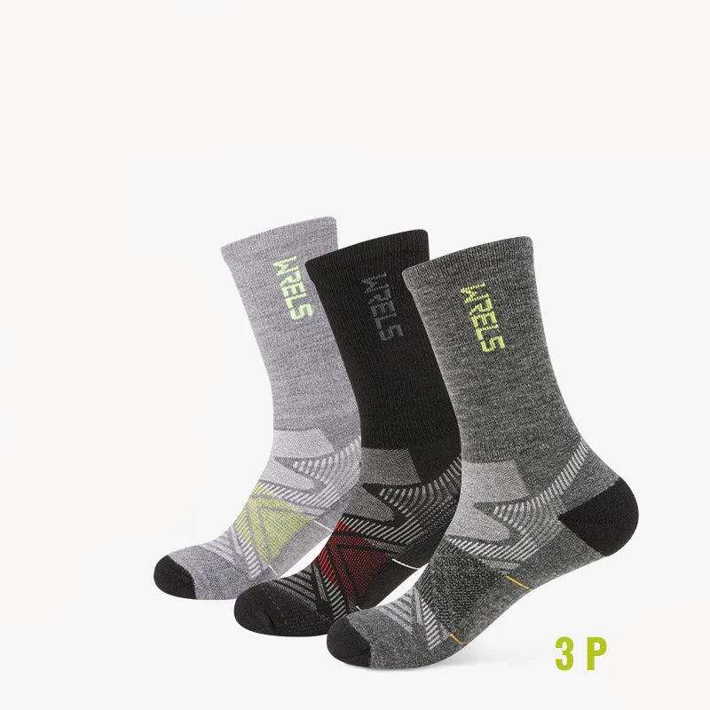 Men’s Merino Wool Blend Hiking Crew Socks – Moisture-Wicking & Cushioned by Urban Tendency
