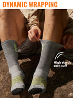 Men’s Merino Wool Blend Hiking Crew Socks – Moisture-Wicking & Cushioned by Urban Tendency