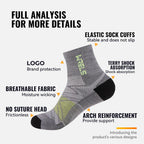 Men’s Merino Wool Blend Hiking Quarter Socks – Moisture-Wicking & Cushioned by Urban Tendency