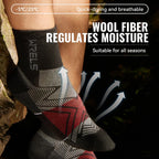 Men’s Merino Wool Blend Hiking Quarter Socks – Moisture-Wicking & Cushioned by Urban Tendency