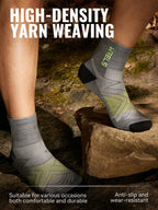 Men’s Merino Wool Blend Hiking Quarter Socks – Moisture-Wicking & Cushioned by Urban Tendency