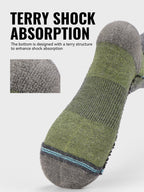 Men’s Merino Wool Blend Hiking Quarter Socks – Moisture-Wicking & Cushioned by Urban Tendency