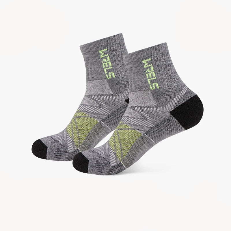 Men’s Merino Wool Blend Hiking Quarter Socks – Moisture-Wicking & Cushioned by Urban Tendency