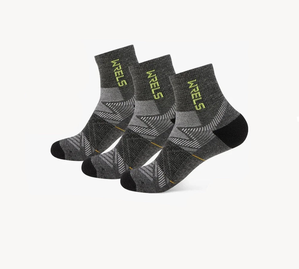 Men’s Merino Wool Blend Hiking Quarter Socks – Moisture-Wicking & Cushioned by Urban Tendency