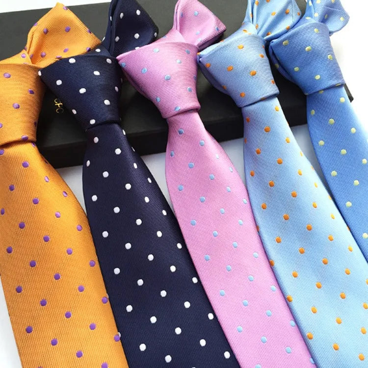 Men's Polka Dot Necktie – Stylish Fashion Tie 8cm by Urban Tendency