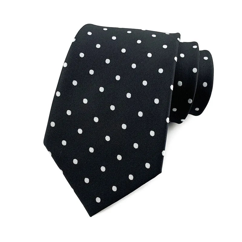 Men's Polka Dot Necktie – Stylish Fashion Tie 8cm by Urban Tendency