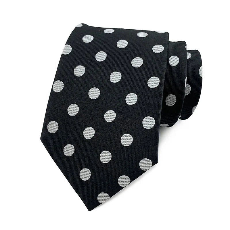 Men's Polka Dot Necktie – Stylish Fashion Tie 8cm by Urban Tendency