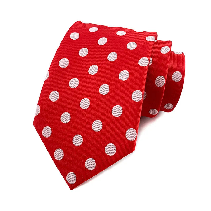 Men's Polka Dot Necktie – Stylish Fashion Tie 8cm by Urban Tendency