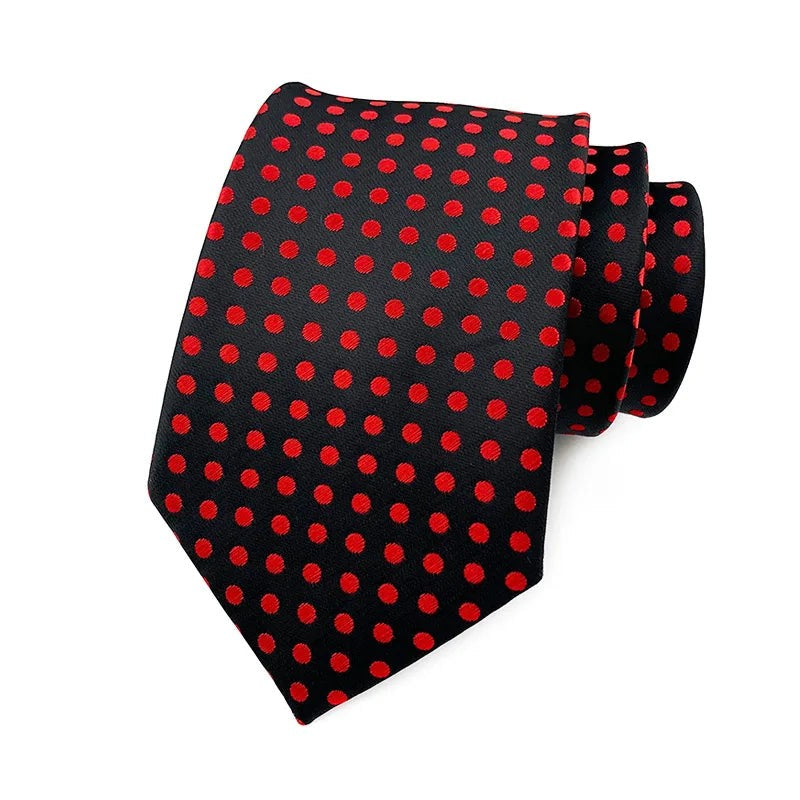 Men's Polka Dot Necktie – Stylish Fashion Tie 8cm by Urban Tendency