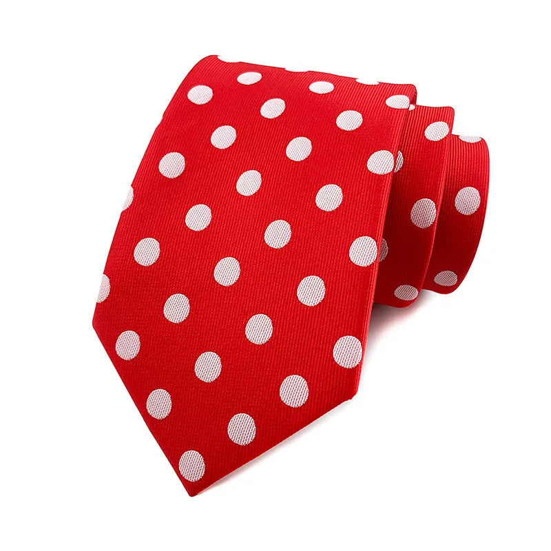 Men's Polka Dot Necktie – Stylish Fashion Tie 8cm by Urban Tendency