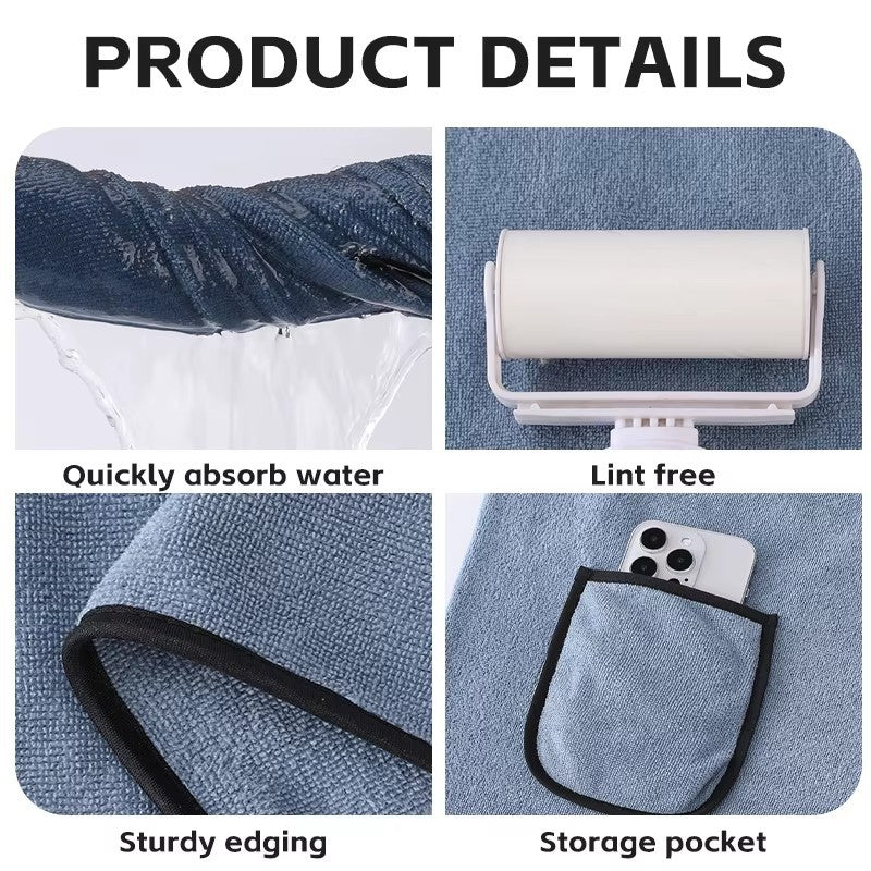 Men’s Quick-Dry Comfort Wrap Towel – Bath & Gym by Urban Tendency