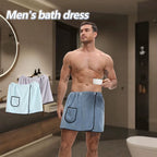 Men’s Quick-Dry Comfort Wrap Towel – Bath & Gym in Light Blue by Urban Tendency