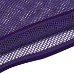 Men’s Sheer Mesh T-Shirt – Breathable Slim Fit See-Through Top in Purple by Urban Tendency