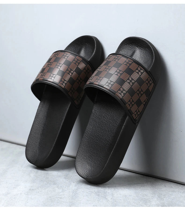 Men’s Shower Slides for Home, Gym, Pool & Beach with Strap by Urban Tendency