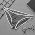 Men's Close-Fit Briefs with U-Shaped Front Pouch Underwear in Gray