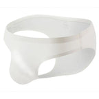Men's Comfortable Ultra-Thin Ice Silk Briefs Underwear with Smooth Waistband in White