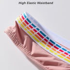 Men's Elastic Ice Silk Thong Briefs Underwear with Supportive Pouch