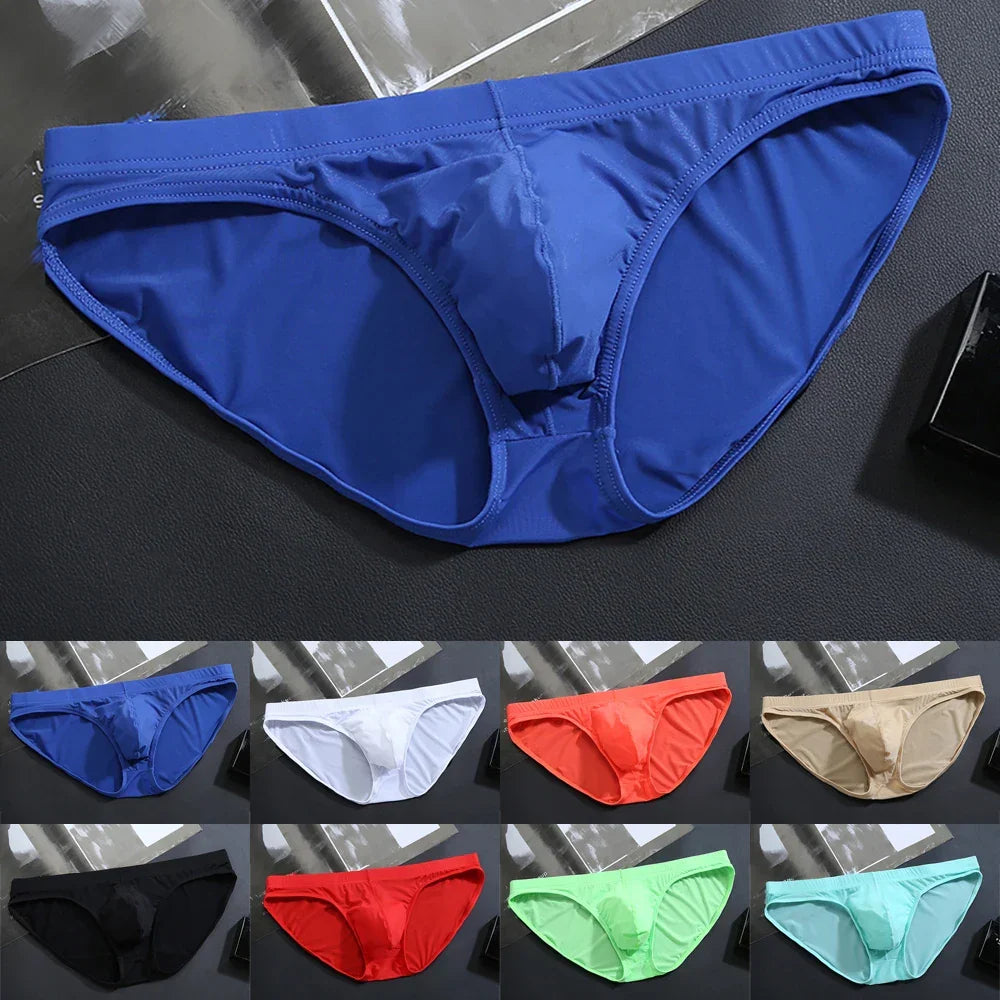 Men's Ice Silk U-Pouch Everyday Briefs Underwear