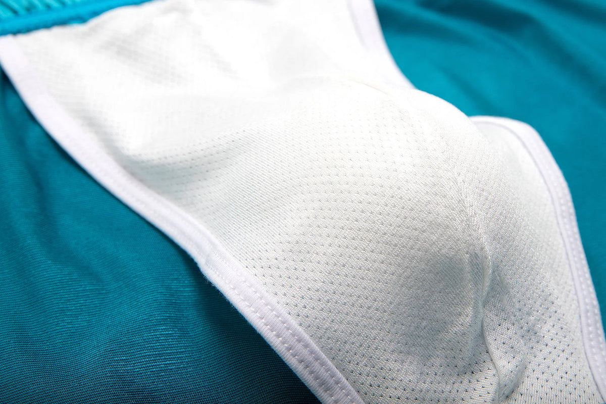 Men’s Shiny Silky Satin Boxer Shorts – Sleepwear & Underwear in Turquoise