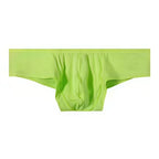 Men's Thin Low-Rise Stretch Comfortable Briefs Underwear with Contoured Pouch in Green