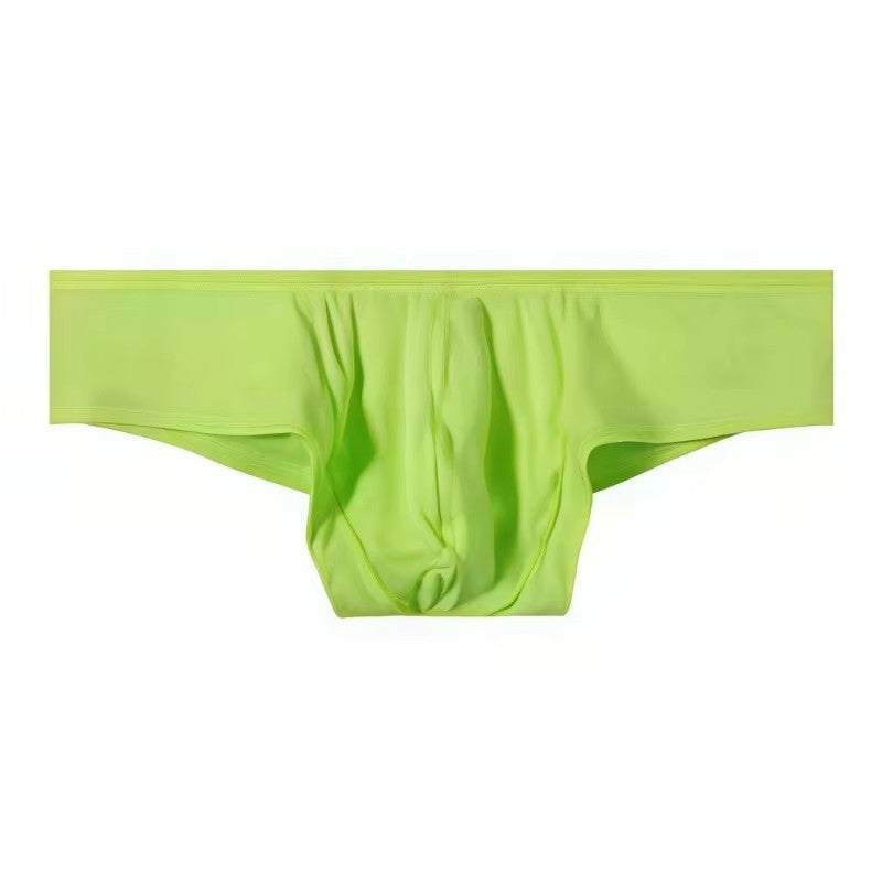 Men's Thin Low-Rise Stretch Comfortable Briefs Underwear with Contoured Pouch in Green